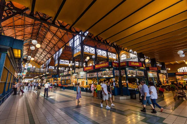 Budapest Ungheria Settembre 2021 Interno Del Great Market Hall Budapest — Foto Stock