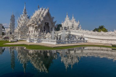 Tayland 'ın Chiang Rai ilindeki Wat Rong Khun (Beyaz Tapınak)