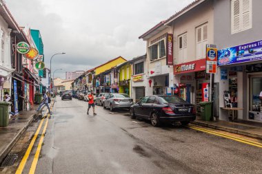 ŞARKI, ŞARKI - 16 ARALIK 2019 Singapur 'un küçük Hindistan mahallesi.