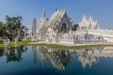 Tayland 'ın Chiang Rai ilindeki Wat Rong Khun (Beyaz Tapınak)