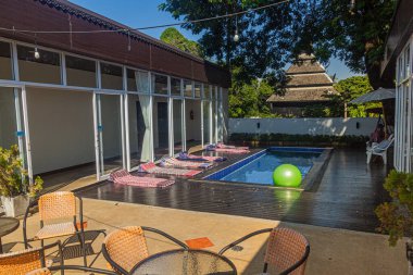 Chiang Rai, Tayland 'da bir pansiyonda.