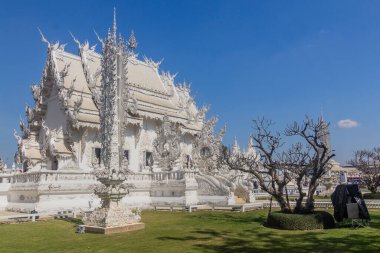 Tayland 'ın Chiang Rai ilindeki Wat Rong Khun (Beyaz Tapınak)