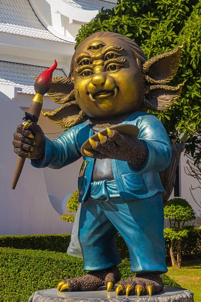チエンライ 2019年11月30日 チェンライ県のワット 境内におけるシハタ神の彫刻 — ストック写真