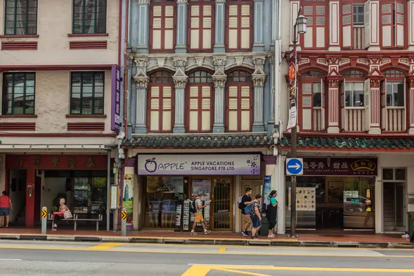 stock image SINGAPORE, SINGAPORE - DECEMBER 17, 2019: Houses of Chinatown neighborhood of Singapore.