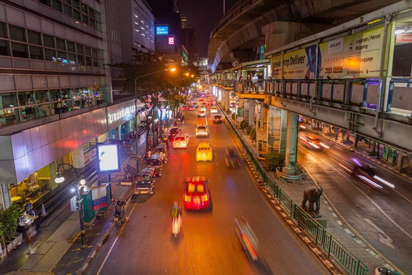 Bangkok Thailandia Dicembre 2019 Veduta Della Linea Bts Sukhumvit Road — Foto Stock