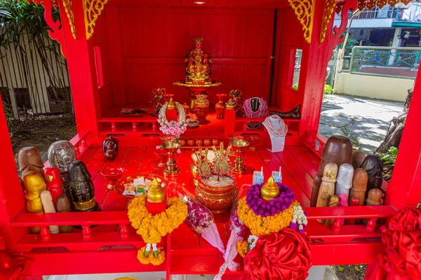 Bangkok Thailand December 2019 Chao Mae Tuptim Fallisch Heiligdom Bangkok — Stockfoto