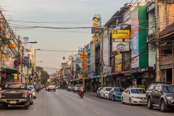 Chiang Rai Thailandia Dicembre 2019 Veduta Una Strada Chiang Rai — Foto Stock