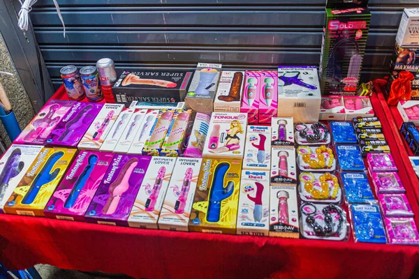Bangkok Thailand December 2019 Sex Toys Sale Street Market Bangkok — Stock Photo, Image