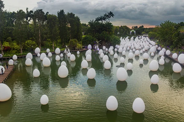 Singapore Singapore Dicembre 2019 Mostra All Aperto Eggs Gardens Bay — Foto Stock
