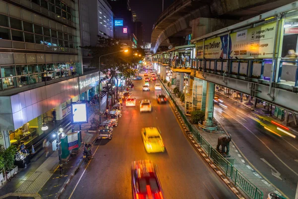 Bangkok Thailandia Dicembre 2019 Veduta Della Linea Bts Sukhumvit Road — Foto Stock