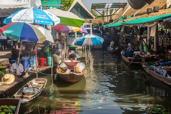Bangkok Thailand December 2019 Utsikt Över Taling Chan Flytande Marknad — Stockfoto