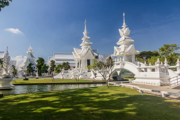 Wat Rong Khun Bílý Chrám Provincii Chiang Rai Thajsko — Stock fotografie