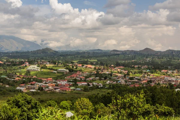 Вид Воздуха Форт Портал Уганда — стоковое фото