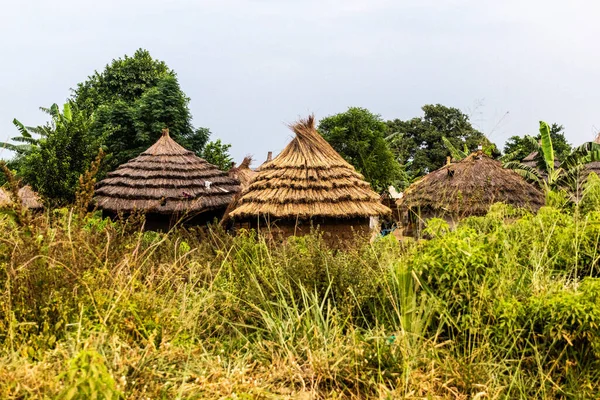 Круглые Хижины Городе Паквач Уганда — стоковое фото