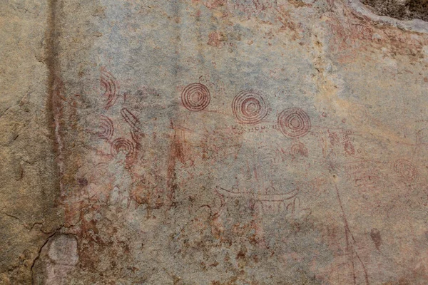 Стародавні Наскельні Малюнки Ньєро Уганда — стокове фото