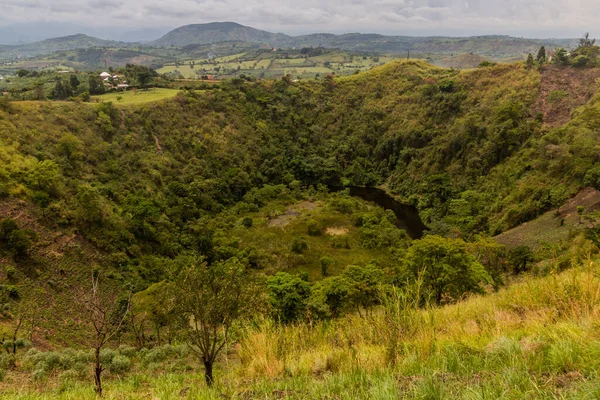 stock image One of craters in the crater lakes region near Fort Portal, Uganda