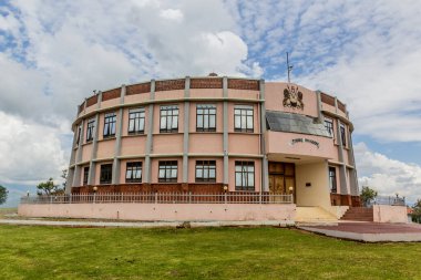 Fort PORTAL, UGANDA - 11 Mart 2020: Tooro Kingdom Palace Fort Portal, Uganda