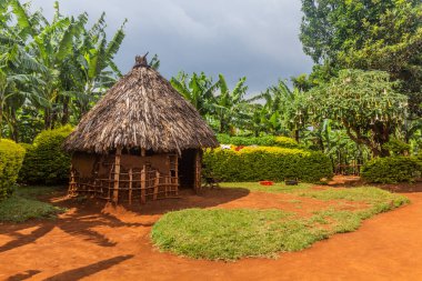 Uganda, Sipi köyünde küçük bir ev.