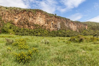 Kenya 'daki Cehennem Kapısı Ulusal Parkı' nın manzarası