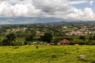 Fort Portal, Uganda 'nın hava görüntüsü