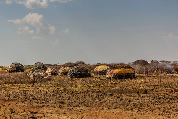 Dorf Der Nähe Der Stadt Marsabit Kenia — Stockfoto