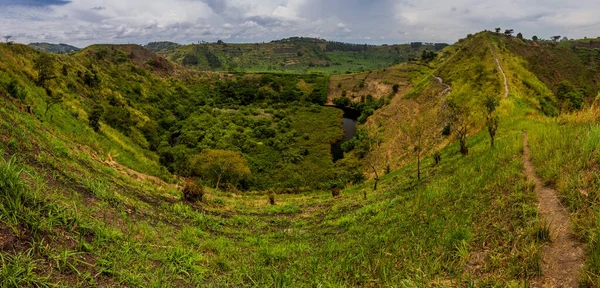 Uno Los Cráteres Región Los Lagos Cerca Fort Portal Uganda —  Fotos de Stock