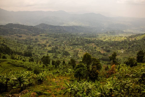 Vidéki Táj Közelében Mount Elgon Uganda — Stock Fotó
