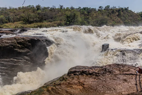 stock image View of Murchison Falls on the Victoria Nile river, Uganda