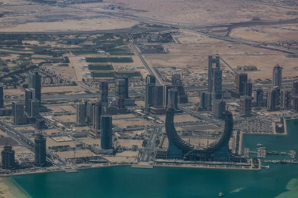 Vista Aérea Cidade Lusail Qatar — Fotografia de Stock