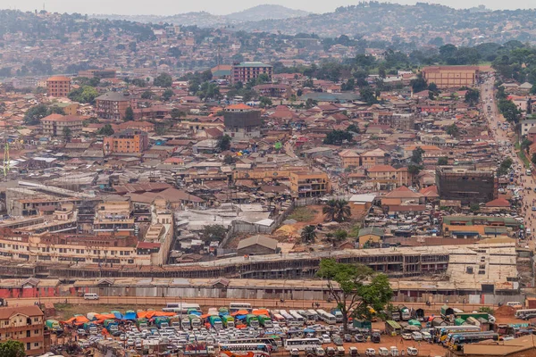 Kampala Uganda Mart 2020 Kampala Uganda Kisenyi Nin Hava Görüntüsü — Stok fotoğraf