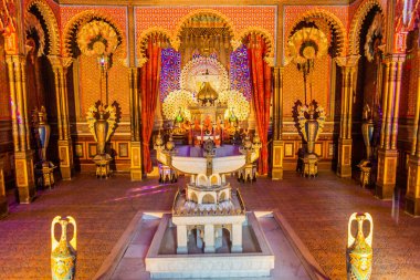 LINDERHOF, GERMANY - 4 Eylül 2019: Linderhof Sarayı, Bavyera Eyaleti, Almanya.