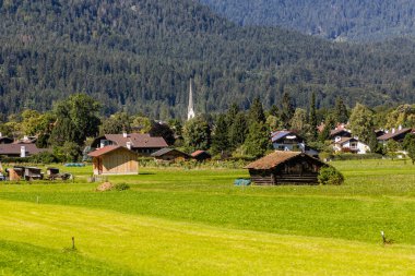 View of Garmisch-Partenkirchen in Bayern, Germany