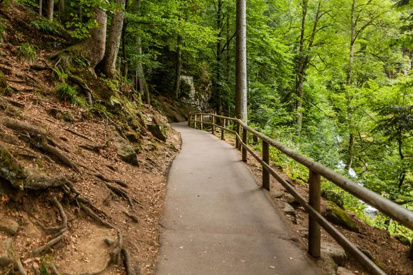 stock image Path at Triberg Waterfalls in the Black Forest region in , Baden-Wuerttemberg, Germany