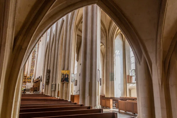 Rothenburg ドイツ 2019年8月29日 ドイツ バイエルン州 ローテンブルクの聖ジェームズ教会の祭壇 — ストック写真