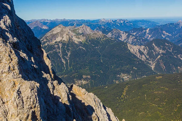 Vista Las Montañas Wetterstein Desde Zugspitze Alemania —  Fotos de Stock