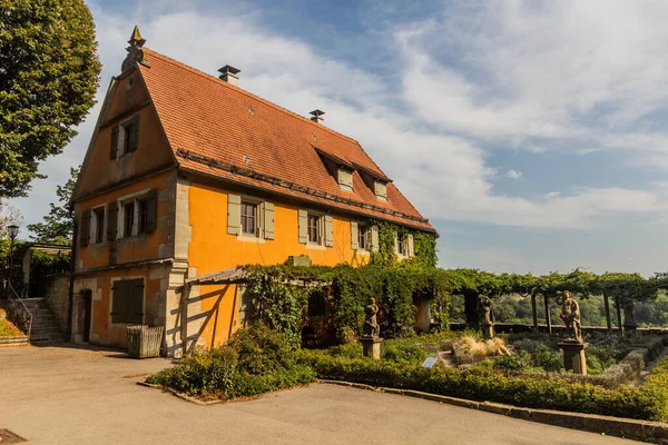 德国巴伐利亚州Rothenburg Der Tauber城堡花园 — 图库照片