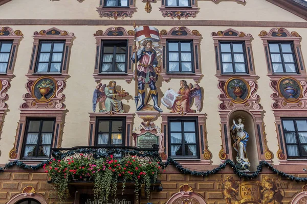 Garmisch Partenkirchen Tyskland September 2019 Gasthof Zum Rassen Hotel Ludwigstrasse — Stockfoto