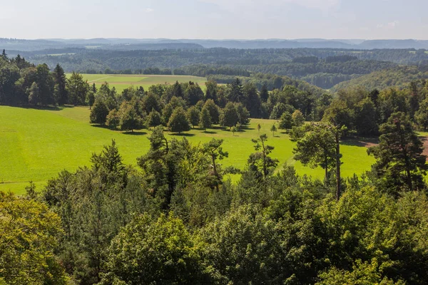 Landschaft Der Schwäbischen Alb Baden Württemberg Deutschland — Stockfoto