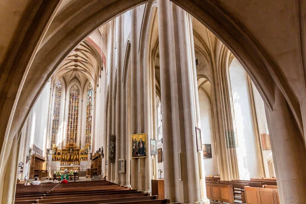 Rothenburg Niemcy Sierpnia 2019 Kościół Jakuba Rothenburgu Der Tauber Stan — Zdjęcie stockowe