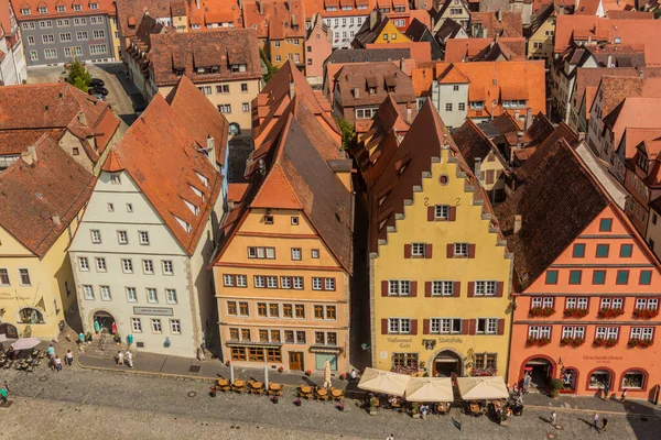 Rothenburg Germany August 2019 Aerial View Old Town Rothenburg Der — Foto Stock