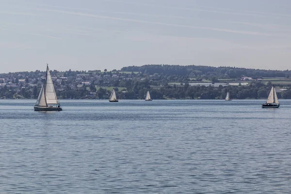 德国巴登 符腾堡州康斯坦茨湖的帆船 — 图库照片