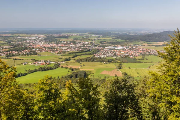 Vista Aérea Hechingen Estado Baden Wuerttemberg Alemania — Foto de Stock