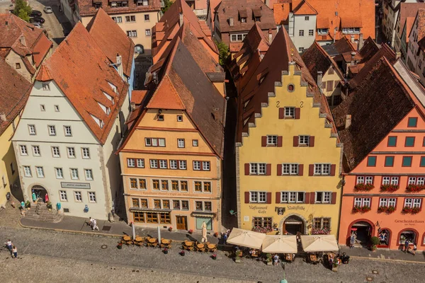 Rothenburg Germany August 2019 Aerial View Old Town Rothenburg Der — Foto Stock