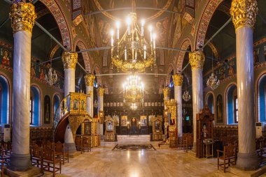 PLOVDIV, BULGARIA - 29 Temmuz 2019: Bulgaristan 'ın Filibe kentinde Sveta Marina Kilisesi