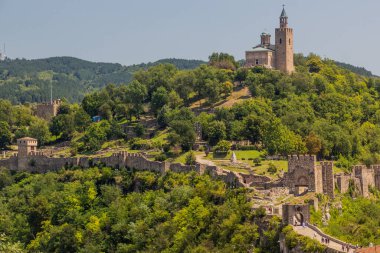 Bulgaristan 'ın Veliko Tarnovo kentindeki Çarevets kalesi