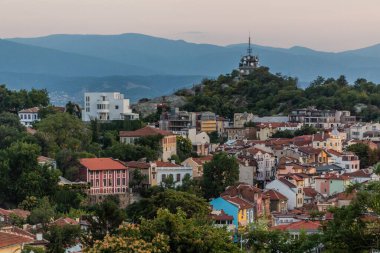 Bulgaristan 'ın Eski Filibe kentinin silüeti