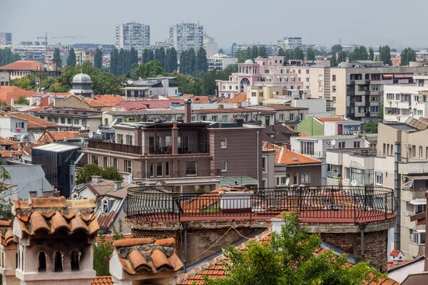 Вид Пловдив Высоты Птичьего Полета Болгария — стоковое фото