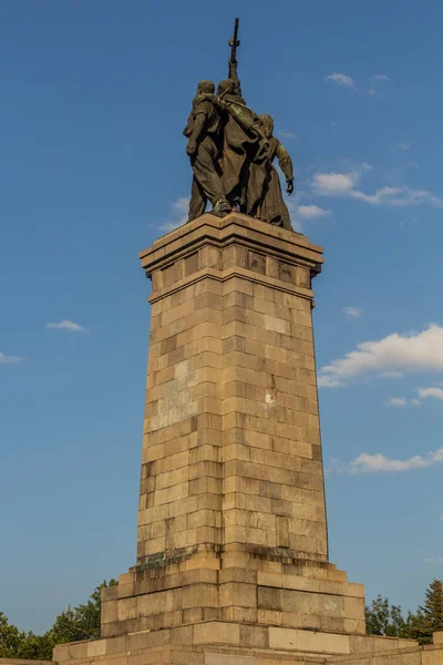 Sofia Bulgaria Agosto 2019 Monumento Ejército Soviético Sofía Bulgaria —  Fotos de Stock