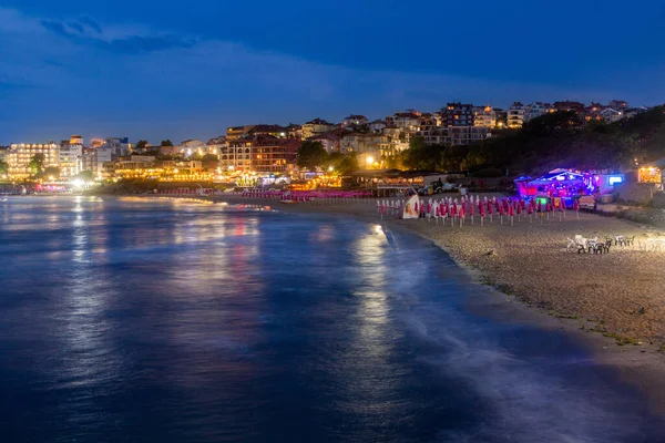 Bulgaristan 'ın Sozopol kentinde akşam manzarası