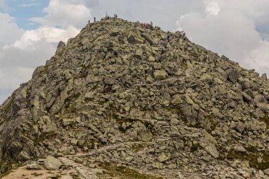 Slovakya 'nın Nizke Tatry dağlarındaki Chopok Zirvesi